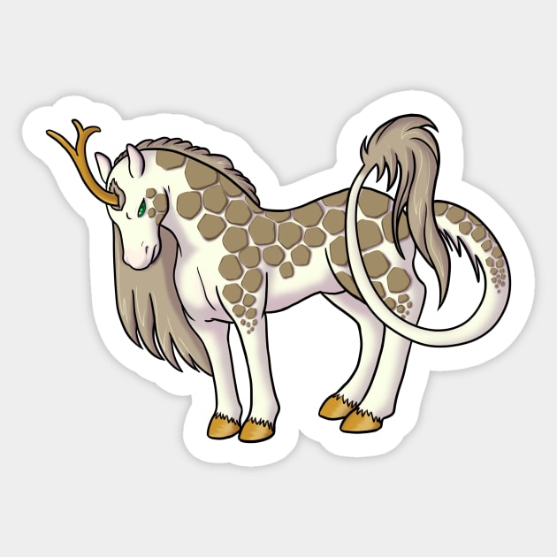 Golden Kilin Sticker by SaruCharmed Designs